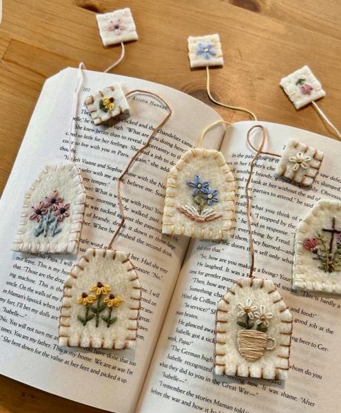Image for event: Embroidered Tea Bag Bookmark Workshop